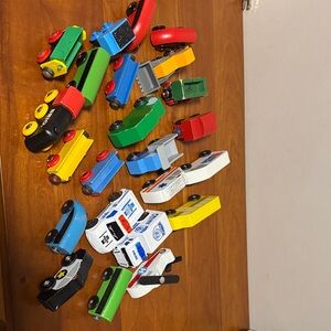 Colorful Wooden Toy Car Set